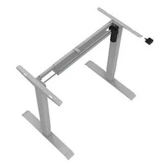 Stół roboczy z elektrycznie regulowaną wysokością 75x120cm, szary, ergo