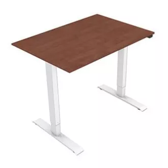 Stół roboczy z elektrycznie regulowaną wysokością 75x120cm, biały, ergo
