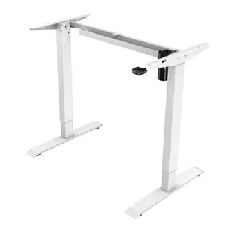 Stół roboczy z elektrycznie regulowaną wysokością 75x120cm, biały, ergo