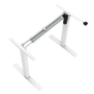 Stół roboczy z elektrycznie regulowaną wysokością 75x120cm, biały, ergo