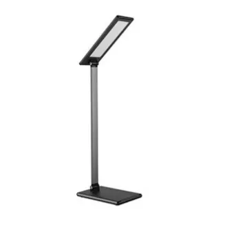 Lampa stołowa LED ściemnialna szara, 8W, płynna regulacja jasności, 100-240V, SMD2835 72szt LED