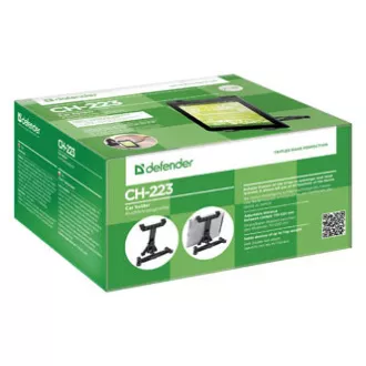 Uchwyt na tablet do podłokietnika Defender, samochodowy, CH-223, czarny, plastikowy, 1 kg, miękkie uchwyty boczne, czarny, tablet