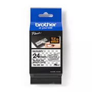 Oryginalna taśma do drukarek etykiet Brother, Brother, TZE-SE5, czarny nadruk/biały podkład, laminowana, 8 m, 24 mm, uszczelniająca