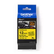 Oryginalna taśma do drukarek etykiet Brother, Brother, TZE-FX631, czarny nadruk/żółty podkład, laminowana, 8 m, 12 mm, elastyczna
