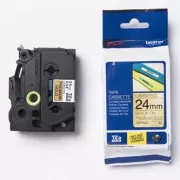 Oryginalna taśma Brother do drukarek etykiet, Brother, TZE-PR851, czarny nadruk/złoty podkład, laminowana, 8 m, 24 mm