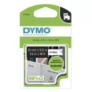 Oryginalna taśma do drukarek etykiet Dymo, Dymo, 16959, S0718060, czarny nadruk/biały podkład, 5,5 m, 12 mm, D1, specjalna - trwała
