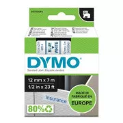 Oryginalna taśma do drukarek etykiet Dymo, Dymo, 45014, S0720540, niebieski nadruk/biały podkład, 7m, 12mm, D1