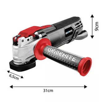 Szlifierka uniwersalna Graphite 59G025, elektryczna (kabel), 230V, 500W, 21000osc./min, 2,8&deg;