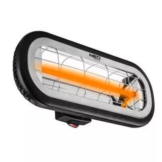Promiennik podczerwieni NEO TOOLS 90-032, 2000W, IP55, Bursztynowa lampa o niskim współczynniku olśnienia, do ogrzewania podłóg i powierzchni w magazynach i na placach budowy