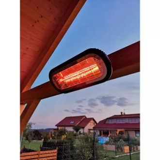 Promiennik podczerwieni NEO TOOLS 90-032, 2000W, IP55, Bursztynowa lampa o niskim współczynniku olśnienia, do ogrzewania podłóg i powierzchni w magazynach i na placach budowy