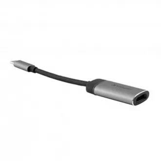 Koncentrator USB (3.1) 1-portowy, 49143, szary, długość kabla 10 cm, Verbatim, 1x HDMI