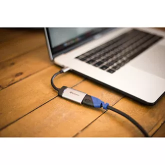 Koncentrator USB (3.1) 1-portowy, 49143, szary, długość kabla 10 cm, Verbatim, 1x HDMI
