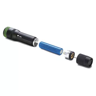 Latarka LED, Li-Ion 3,7V/2500mAh, metalowa, czarna, 650lm, CR41