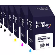 MultiPack TonerPartner tusz PREMIUM do HP 72 (C9370A, C9371A, C9372A, C9373A, C9374A, C9403A), black + color (czarny + kolor)