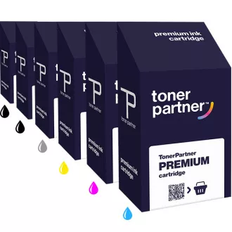 MultiPack TonerPartner tusz PREMIUM do HP 730 (P2V65A, P2V67A, P2V62A, P2V63A, P2V64A, P2V66A), black + color (czarny + kolor)
