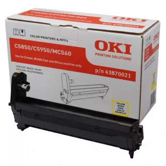 Oki 43870021 - bęben, yellow (żółty) Oki 43870021 - bęben, yellow (żółty)