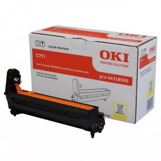 Oki 44318505 - bęben, yellow (żółty)