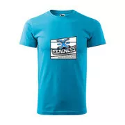 T-shirt EERINESS, męski, turkusowy, rozmiar 1,5 mm, szer. XL