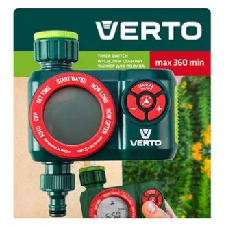Elektroniczny wyłącznik czasowy Verto 4 funkcje, maksymalny czas wyłączenia 360 minut, 1/2 Elektroniczny wyłącznik czasowy Verto 4 funkcje, maksymalny czas wyłączenia 360 minut, 1/2