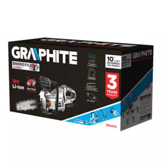 Pilarka łańcuchowa Graphite 58G034, 18V Pilarka łańcuchowa Graphite 58G034, 18V