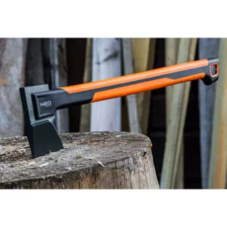 Siekiera NEO TOOLS 27-032, waga całkowita 1200g, waga głowicy 850g, długość siekiery 59,7cm