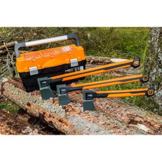 Siekiera NEO TOOLS 27-032, waga całkowita 1200g, waga głowicy 850g, długość siekiery 59,7cm