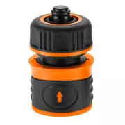 NEO TOOLS szybkozłącze z funkcją STOP, materiał: tworzywo sztuczne, 1/2", pomarańczowo-czarne, 15-721