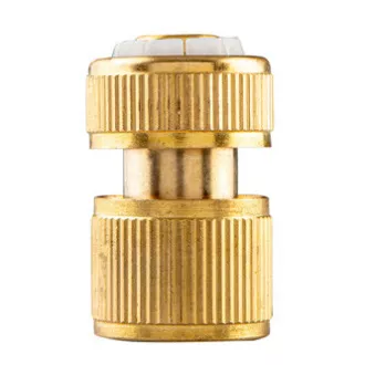 Szybkozłączka NEO TOOLS z funkcją STOP, 1/2" mosiądz, złota, 15-731