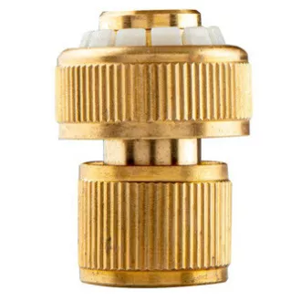 Szybkozłączka NEO TOOLS z funkcją STOP, 3/4", mosiądz, złota, 15-733