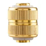 NEO TOOLS Złącze węża do stałego podłączenia węża materiał mosiądz, 1/2", złote, 15-736
