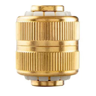 NEO TOOLS Złączka do stałego podłączenia węża, mosiądz 3/4", złota, 15-737