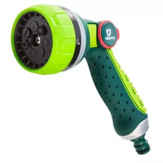 Pistolet natryskowy Verto 7 funkcji, płynna regulacja przepływu wody za pomocą kciuka, 1/2", zielony, 15G710