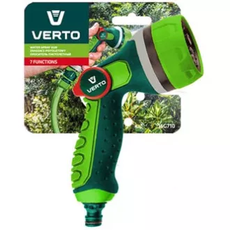 Pistolet natryskowy Verto 7 funkcji, płynna regulacja przepływu wody za pomocą kciuka, 1/2", zielony, 15G710