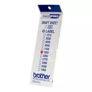 Etykiety do stempli Brother, ID1850, 18x50mm, 12szt, z przezroczystą pokrywą