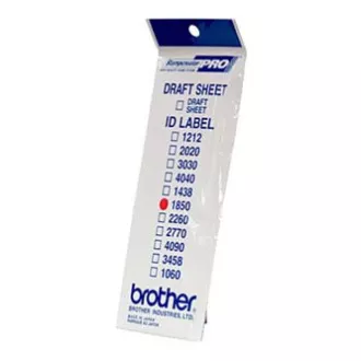 Etykiety do stempli Brother, ID1850, 18x50mm, 12szt, z przezroczystą pokrywą Etykiety do stempli Brother, ID1850, 18x50mm, 12szt, z przezroczystą pokrywą